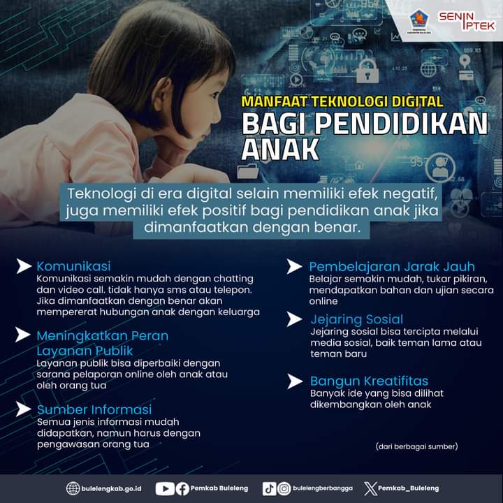 Manfaat Teknologi Digital Bagi Pendidikan Anak